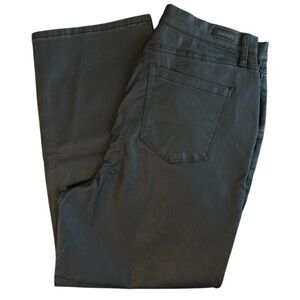 Blank NYC The Baxter Ribcage Straight Leg Faux Leather Pants Size 32 Black